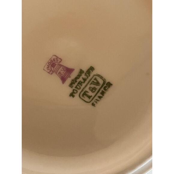 Limoges T&V Greek Key Gold Soup Tureen w/ Lid & Ladle Slot Touraine France - Picture 8 of 8